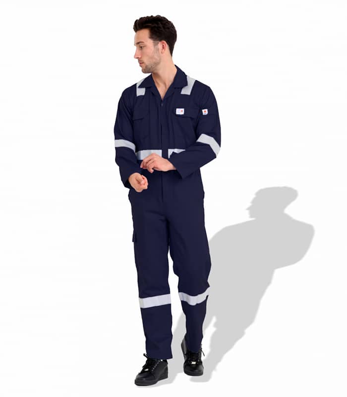 Coverall Flame/Fire Retardant with Reflective Tape